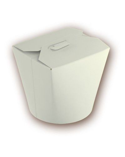 Стакан для лапши из картона белый-образец