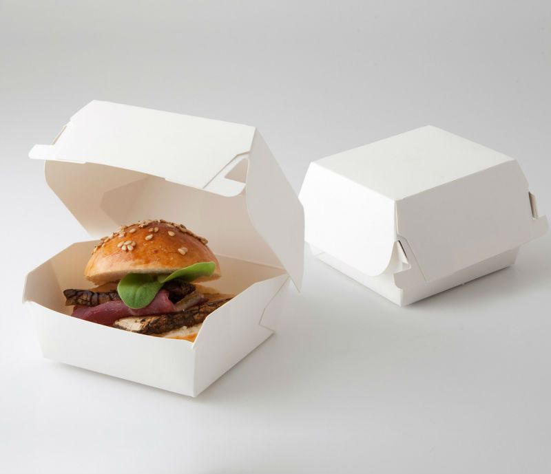 Гамбургеры в картонных коробочках