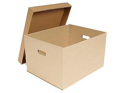 архивный короб картонный со съёмной крышкой