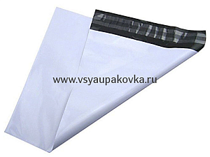 картинка Черно-белый курьер-пакет 450x600+40мм (50мкм) без кармана